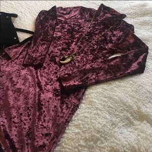 Urban Outfitters Kimchi Blue Velvet Dress